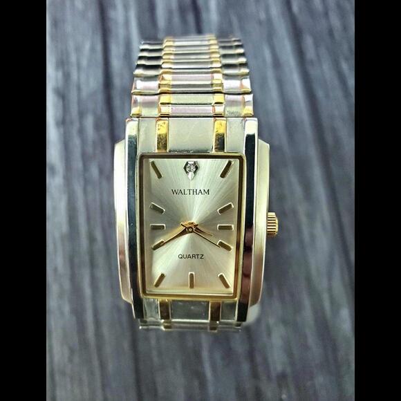 Other - Rare Vintage Waltham Prestige Diamond Mens Watch Box Papers
